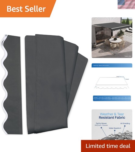 Classic 12x10 black awning - 12x10,